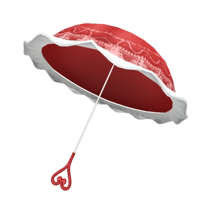 Red Valentines Parasol