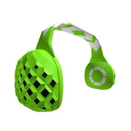 Green Geometric Earmuffs