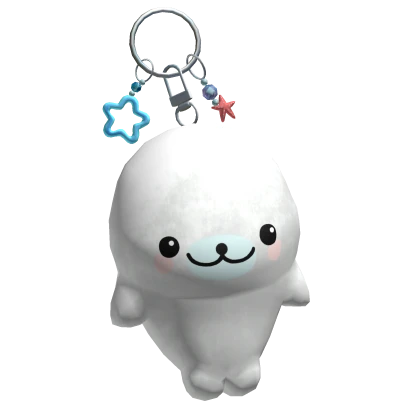 🍀Cute Seal Plushie Summer Keychain