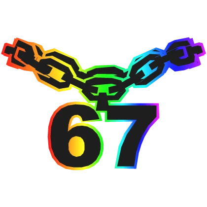 Cartoony Rainbow 67 Chain