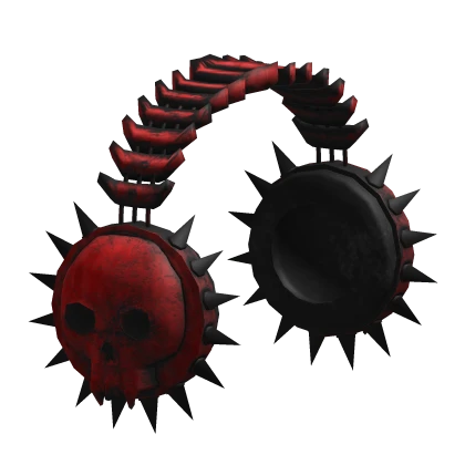 Red Skull Punk Headphones