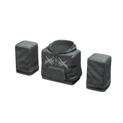 Y2K Gray Hoodie Layered 1.0 R15