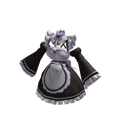✨Anime Detailed Maid Costume-Black