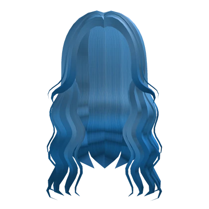 ❤️ Long Wavy Girls Hair (Blue)
