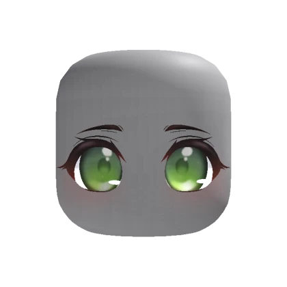 Cute Happy Anime Girl Eyes - Green