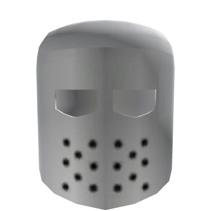 Silver Knight Helmet