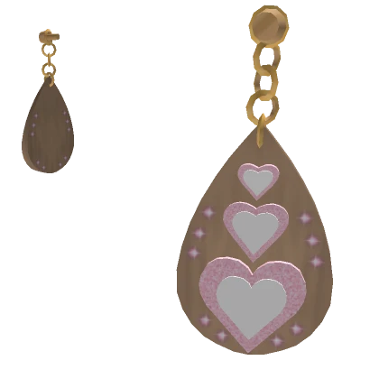 Forever21 Heart Drop Earrings