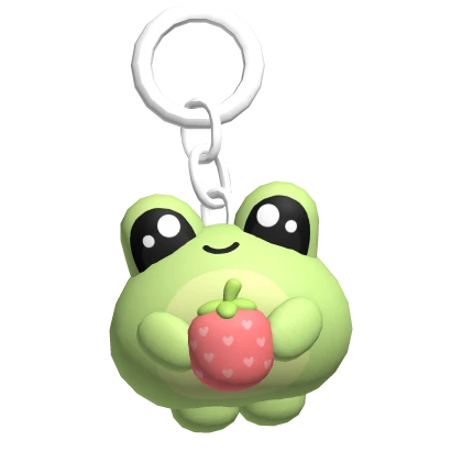 Strawberry Frog Keychain