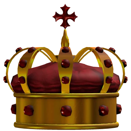 Royal King's Crown Red w Gold