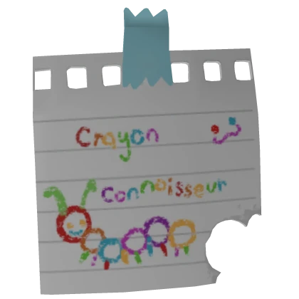 crayon connoisseur silly post-it note