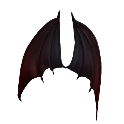 BB Red Ombre Vampire Bat Wings