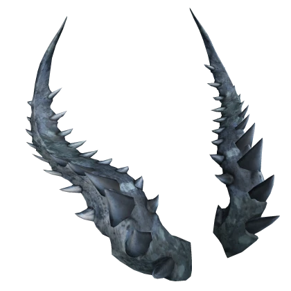 Bluesteel Wailing Dragon Horns