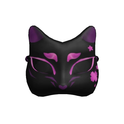 Purple Kitsune Mask Front