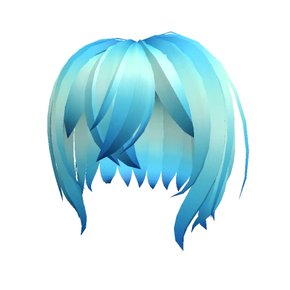 Blue Short Anime Hair