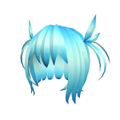 Blue Small Pigtails Anime hair