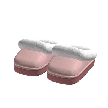 3.0 Platform Slippers Pink Shoes Fluffy Boots Y2K