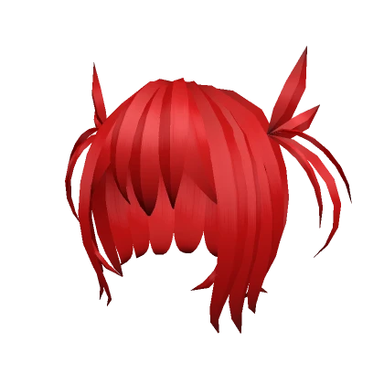 Red Small Pigtails Anime hair