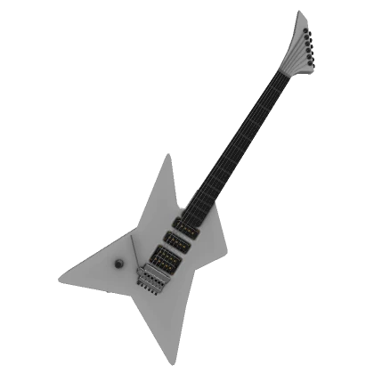 Electric Rockstar Guitar in White