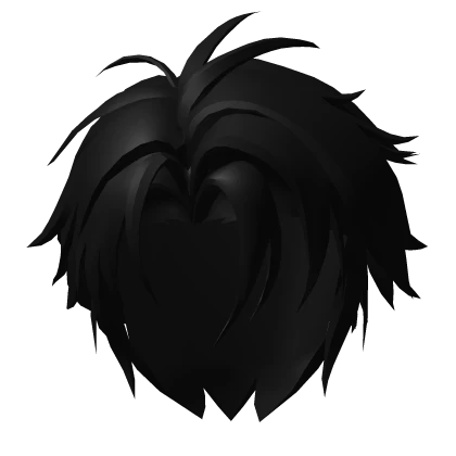 Black Messy Middle Parted Hair