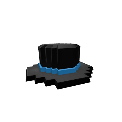 8-Bit Blue Banded Top Hat