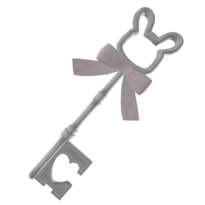 ♡ cute bunny doll key with pink bow