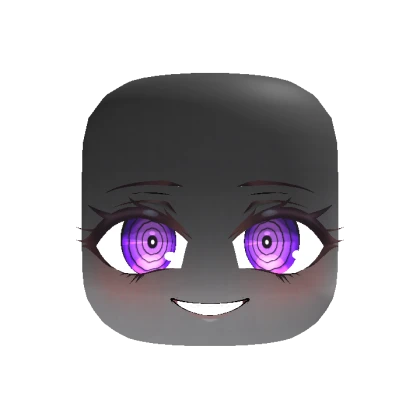 3D Chibi Creepy Smile - Purple