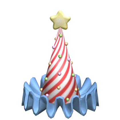 Christmas Candy Star Clown Hat 