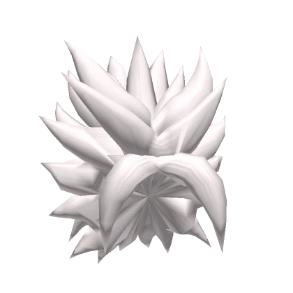 White Spiky Hair