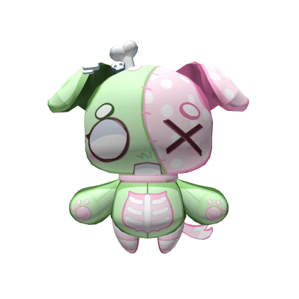 Kawaii Zombie Pup Back Plush
