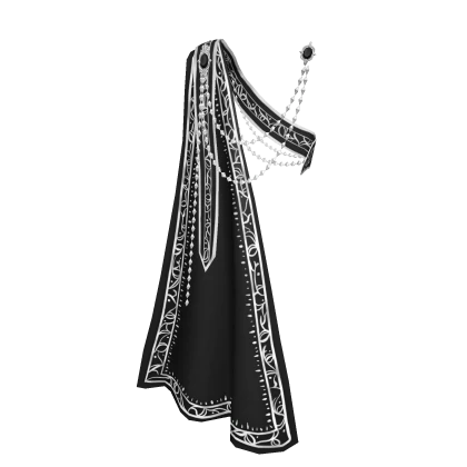 3.0 Royal sash with cape - black/silver