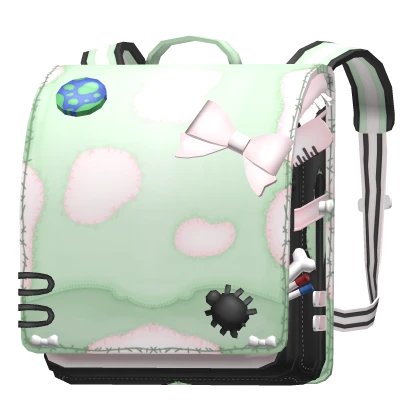 cute school zombie randoseru backpack w/ bugs