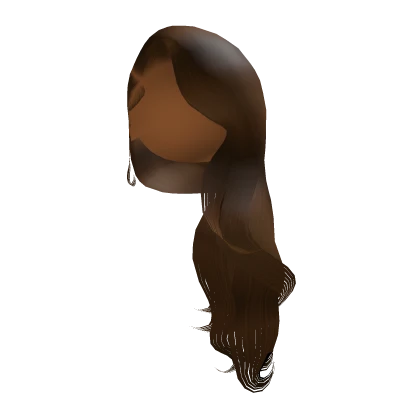Long Side Swept Hair [Brown]