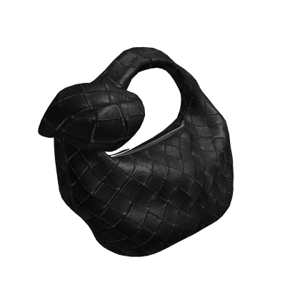 Black Woven Handbag