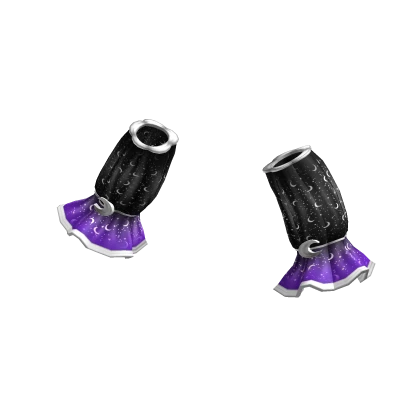 purple halloween ruffle arm warmers