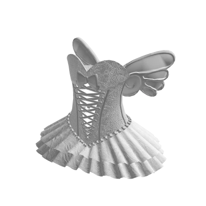 ♡ : angelic mini dress in white