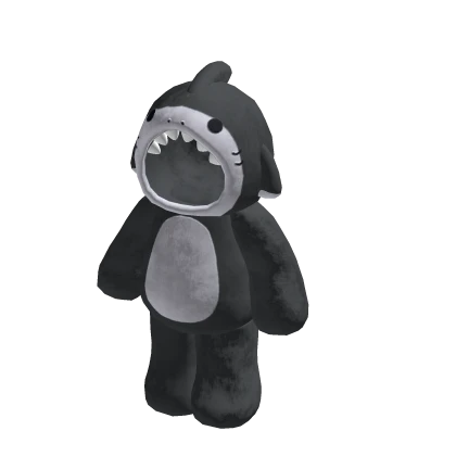 🍀Cute Shark Plushie Onesie (Black)