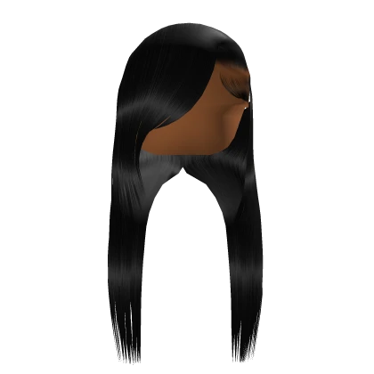 Layered Straight Side Part In Black