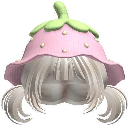 kawaii strawberry beanie hair 🍓