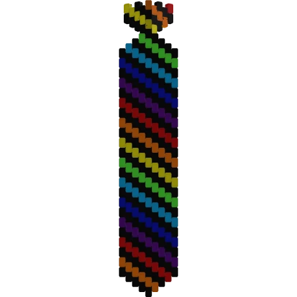 3.0 scene kandi decora rainbow tie