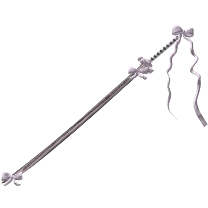 Blush Coquette Katana with Ribbons