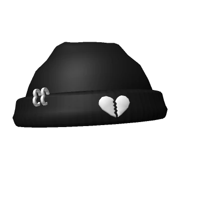 Black Heartbreaker Beanie