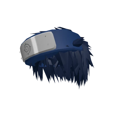 Blue Ninja Anime Hair