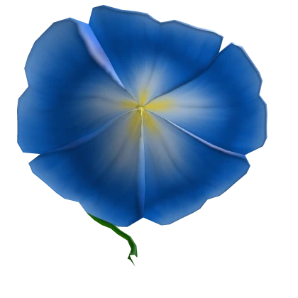 Blue flower parasol