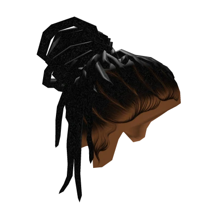 Female Messy Dredlocks Bun [Black]