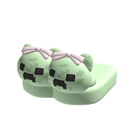 ♡ cute zombie cat slippers 