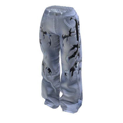 WHIPLASH - Cyber Chrome Light Wash Jeans