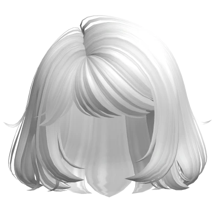 Short Layered Anime Girl Bob Hair (White)