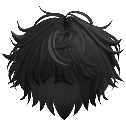 Cute Boy Messy Hair(Black)
