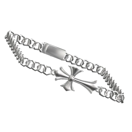 (R6) Gothamis Chrome Silver Bracelet 