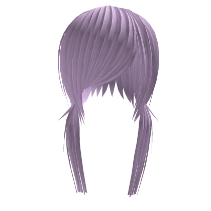 Sidepart Anime Doll Pigtails (Pastel Purple)